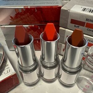 Bundle - Malloy set  - Coral, Red, Brown H3 Gel Lipstick Tio plus Pley gloss!!